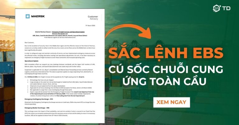 Sắc Lệnh EBS Từ Maersk: Cú Sốc Đến Chuỗi Cung Ứng Toàn Cầu